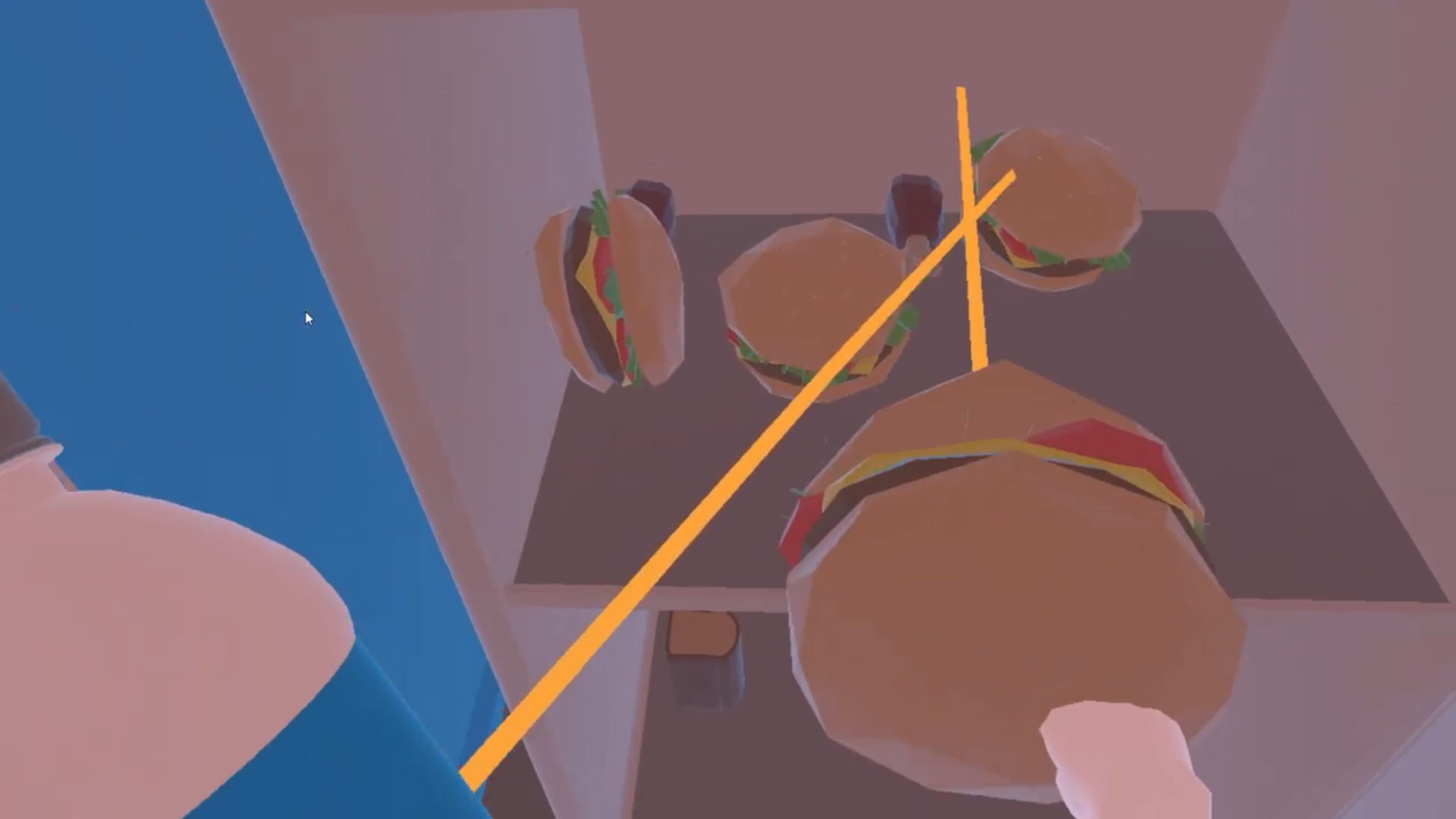 Lấy hamburger để hâm nóng